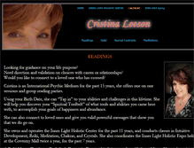 Tablet Screenshot of cristinaleeson.com